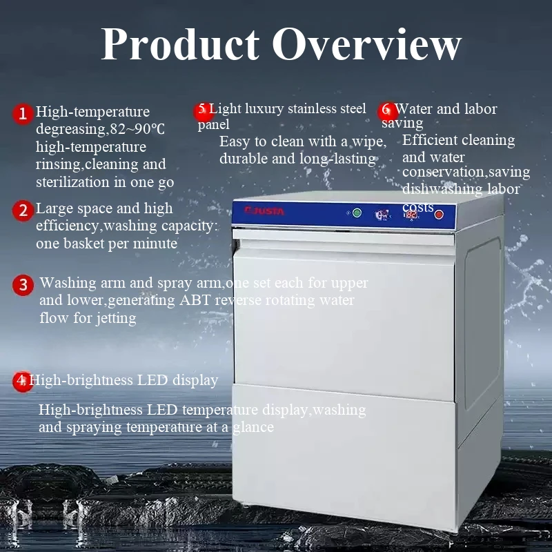 Commercial Undercounter Dishwasher factory